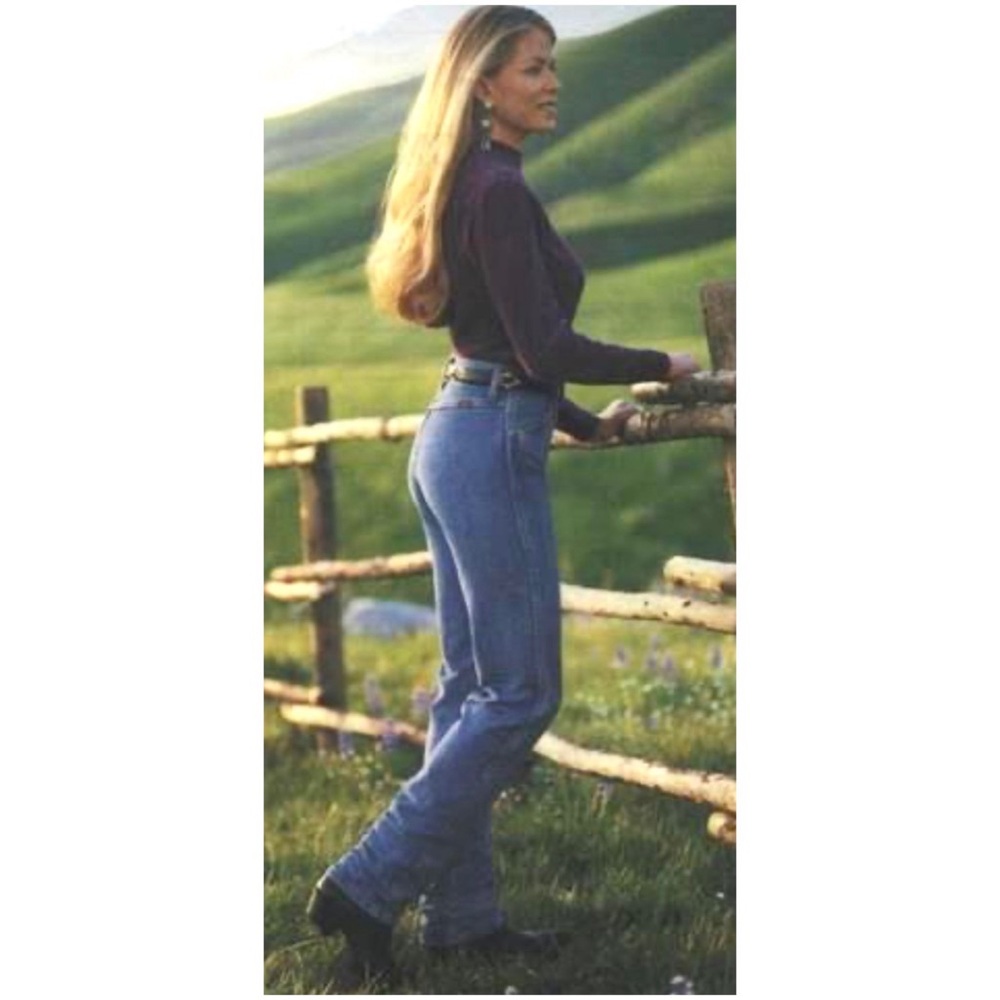 Ozark Mountain Vintage 80s Women’s Sz 25 Bareback High Rise Jeans Western USA